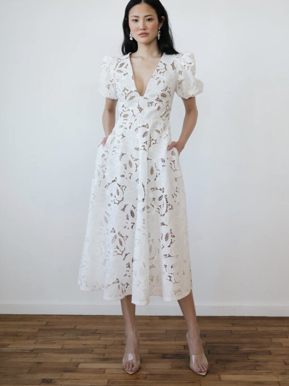 Jenny Yoo Chloe- Lace Midi Dress- New and Unworn!
